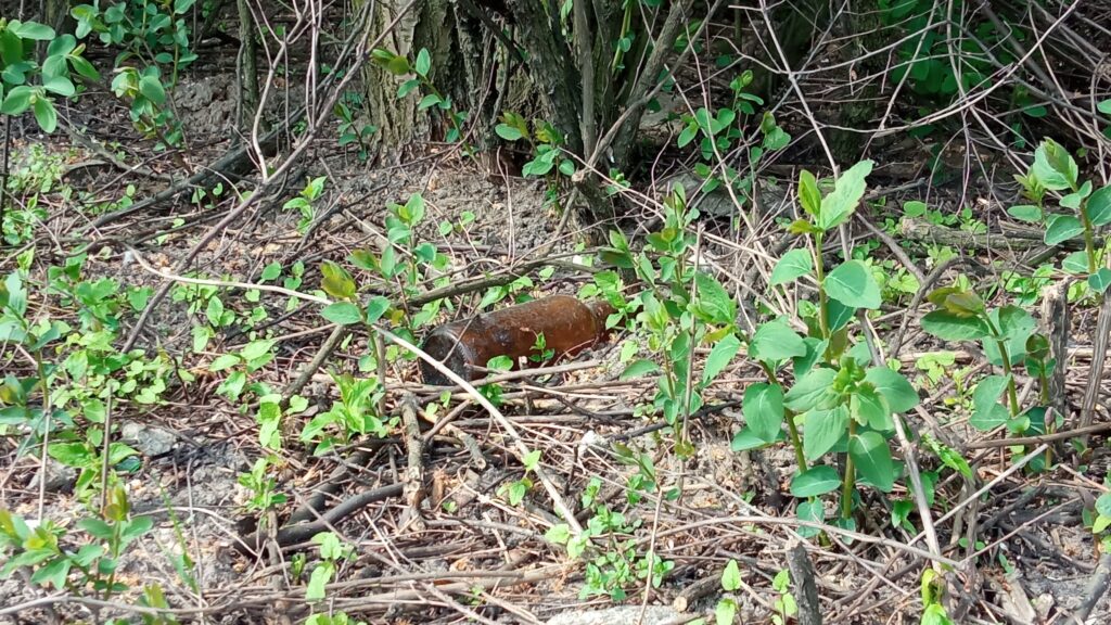 Zalegające śmieci, zdjęcia z Zawiśla, 05.2023