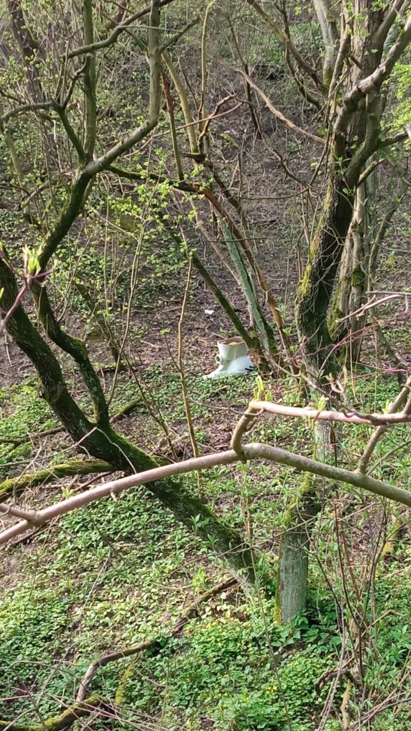 Zalegające śmieci, zdjęcia z Zawiśla, 05.2023