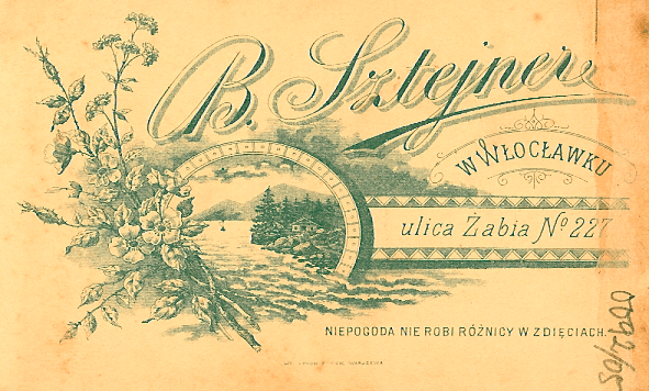 Reklama pracowni B. Sztejnera