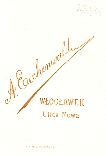 Reklama pracowni A. Eichenwalda