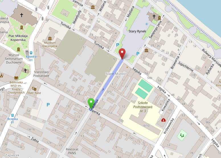 Dawna ul. Wójtkowska, OpenStreetMap