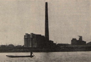 Kujawska Elektrownia Okręgowa we Włocławku, widok od strony Wisły