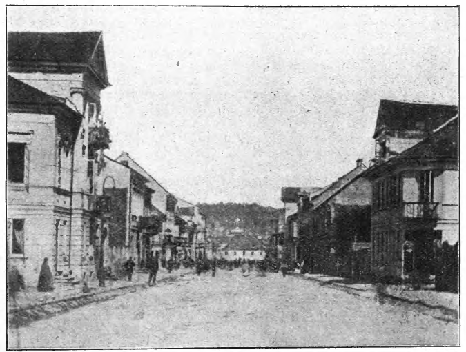 Jedyna fotografia włocławskiego ratusza od strony ul. Szerokiej (dzisiejsza ulica 3 Maja).