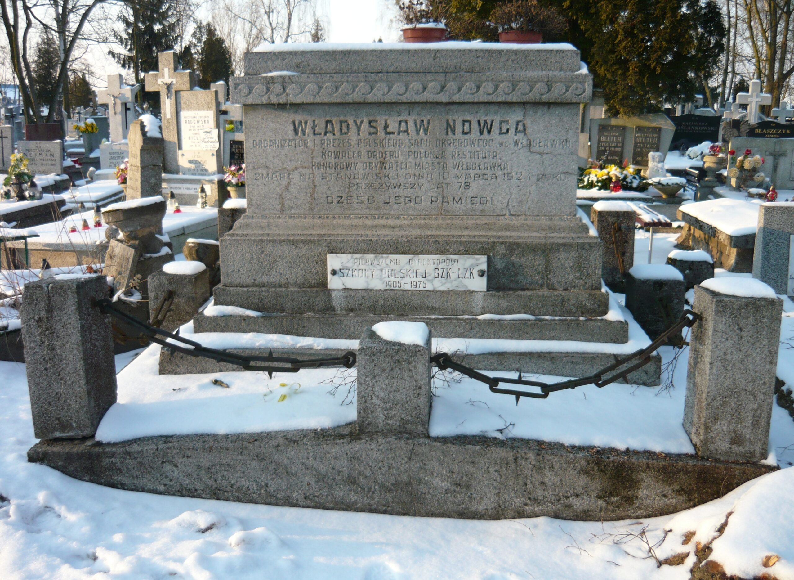 Grób Władysława Nowcy, Włocławek