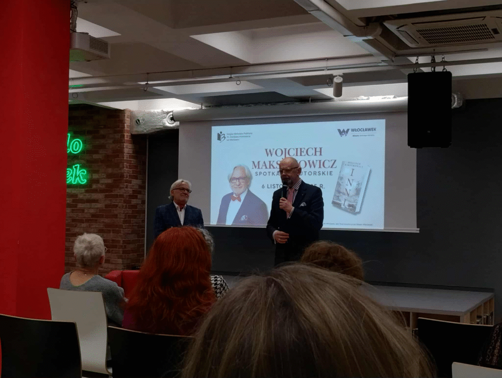 Wojciech Maksymowicz na spotkaniu autorskim