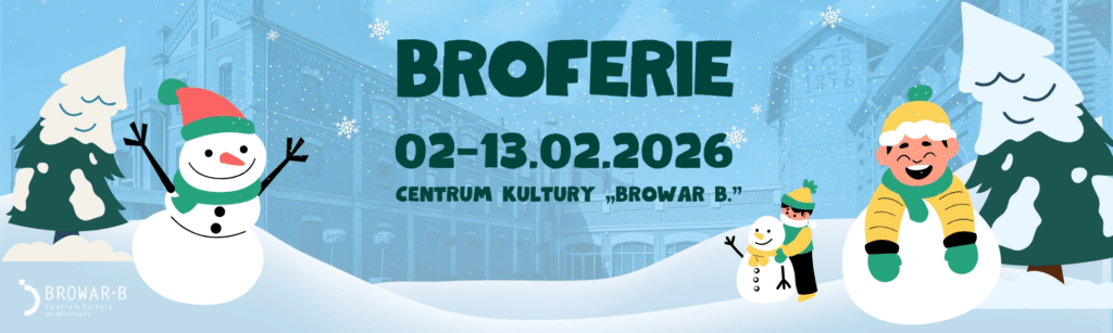 Plakat programu "BroFerie" na ferie zimowe 2026