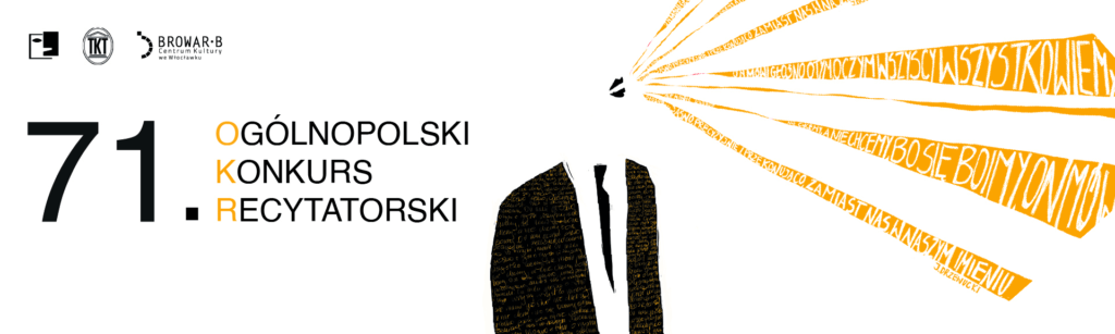 Plakat 71. Ogólnopolskiego Konkursu Recytatorskiego