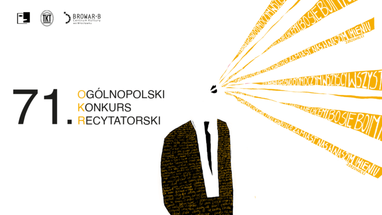 Plakat 71. Ogólnopolskiego Konkursu Recytatorskiego