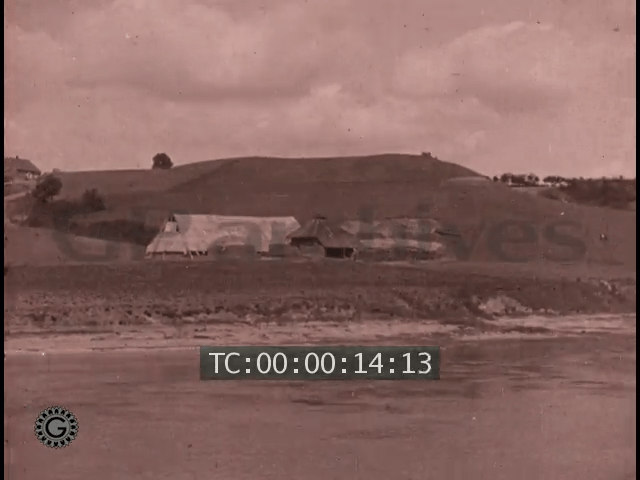 Kadr z filmu "Sur la Vistule : de Wloclawek à Varsovie", Zarzeczewo