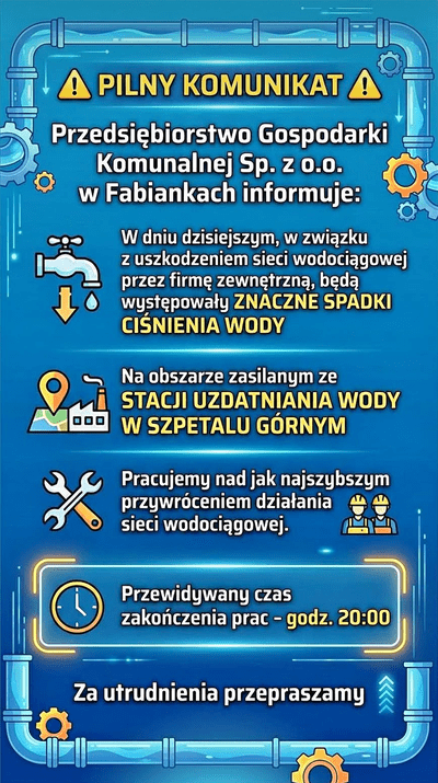 Relacja opublikowana na profilu Facebook wójta gminy Fabianki Zbigniewa Słomskiego w dniu 23.06.2026
