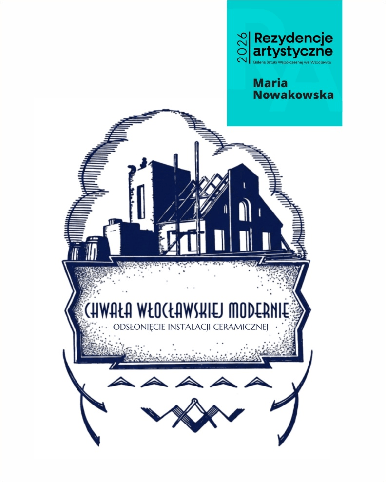 Maria Nowakowska "Chwała włocławskiej modernie", plakat promujący wydarzenie