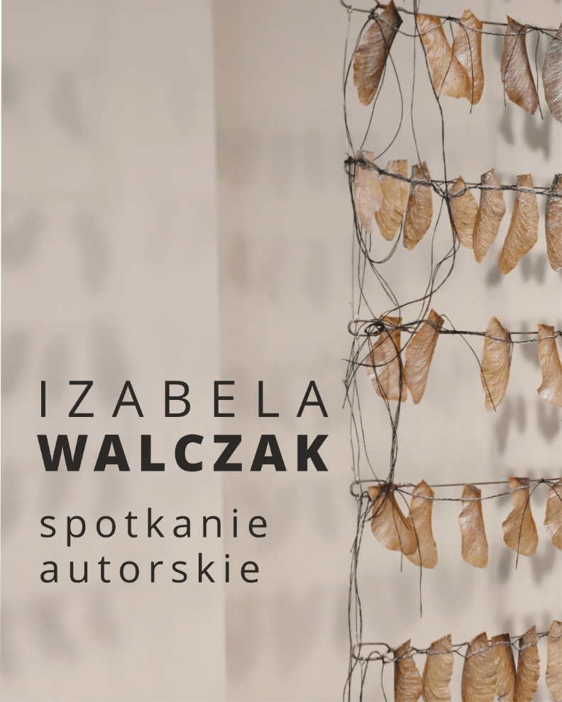 Plakat promujący spotkanie autorskie z Izabelą Walczak