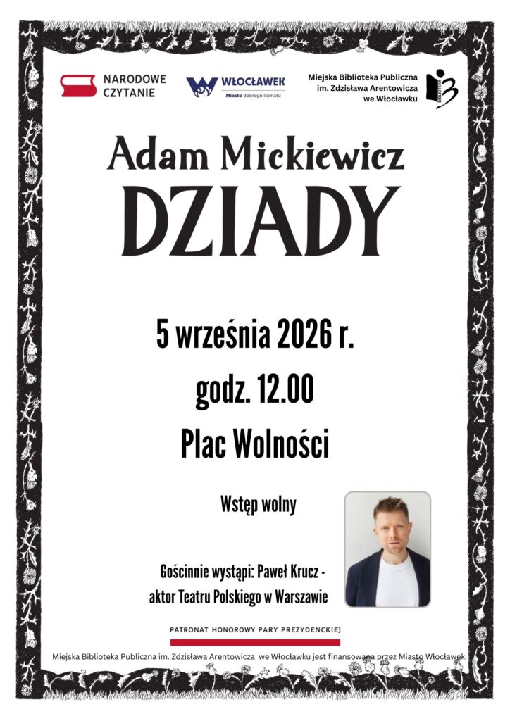 Plakat tegorocznego "Narodowego Czytania"